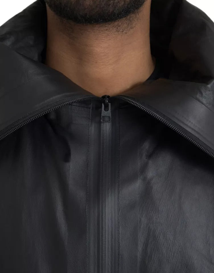 Bottega Veneta Black Leather Hooded Men Trenchcoat Jacket $14336.00 Bottega Veneta Luzworld