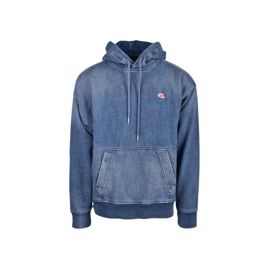 Diesel Blue Cotton Hoody $740.00 Diesel Luzworld