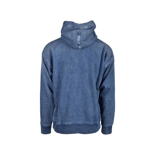 Diesel Blue Cotton Hoody $740.00 Diesel Luzworld