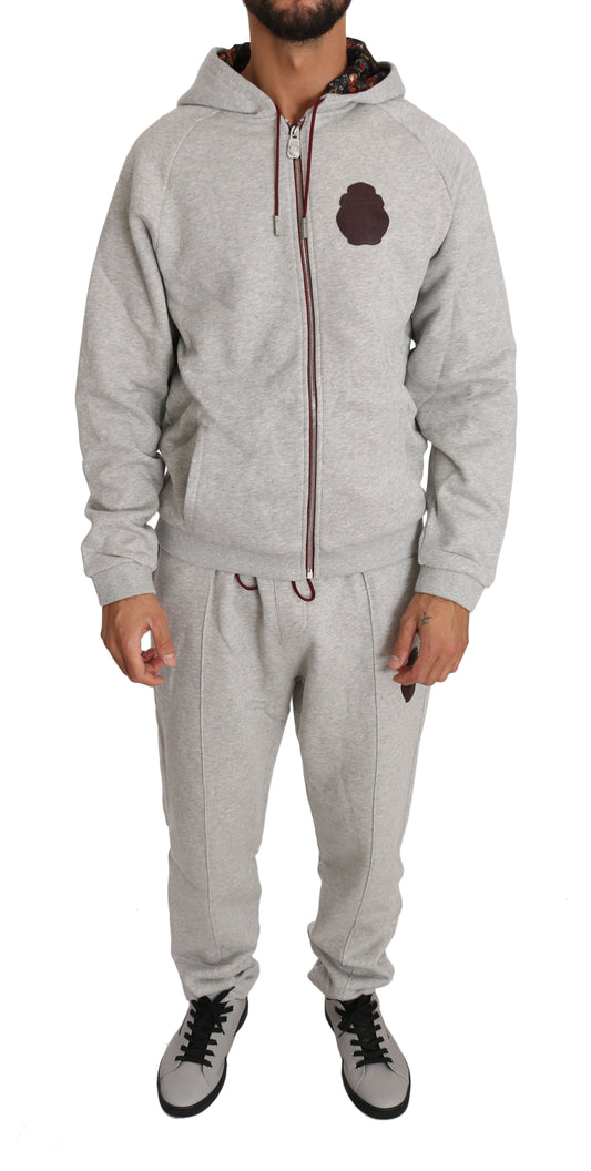 Billionaire Italian Couture Gray Cotton Sweater Pants Tracksuit $2176.00 Billionaire Italian Couture Luzworld