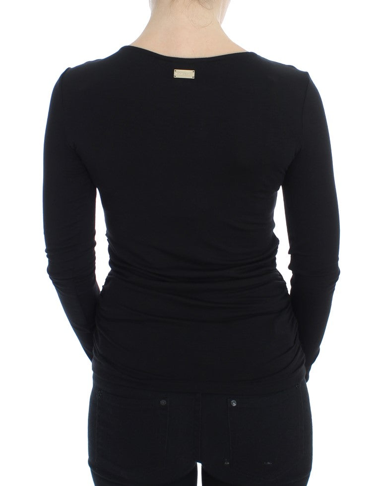 Versace Jeans Black Stretch Longsleeve Sweater $654.00 Versace Jeans Luzworld