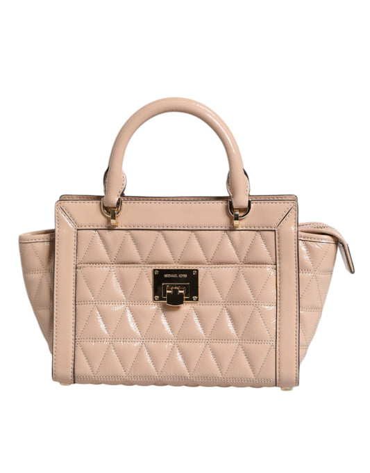 Michael Kors Peach Quilted Leather Logo Crossbody VIVIANNE Messenger Bag $981.00 Michael Kors Luzworld