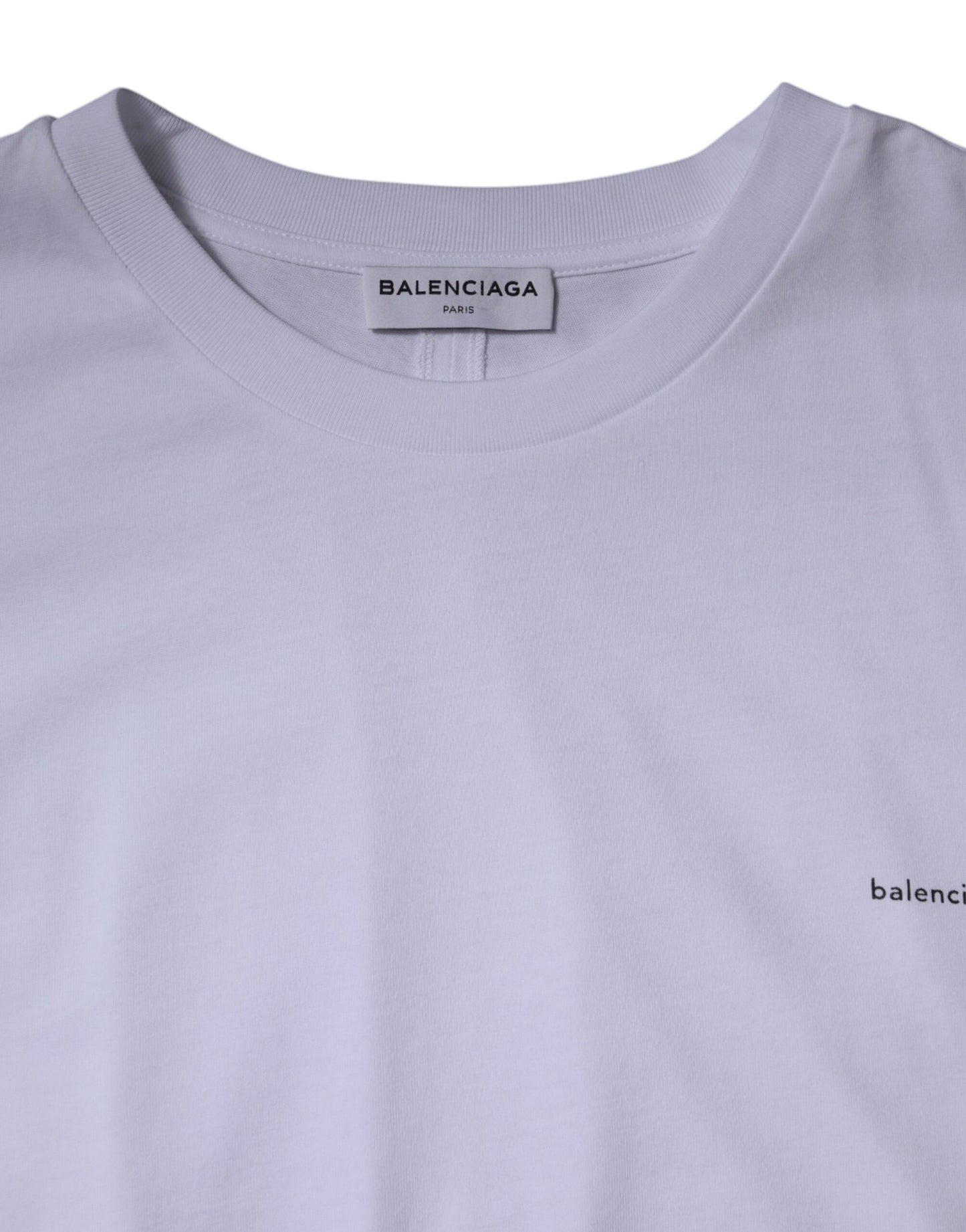 Balenciaga White Logo Cotton Crew Neck Short Sleeves T-shirt $894.00 Balenciaga Luzworld