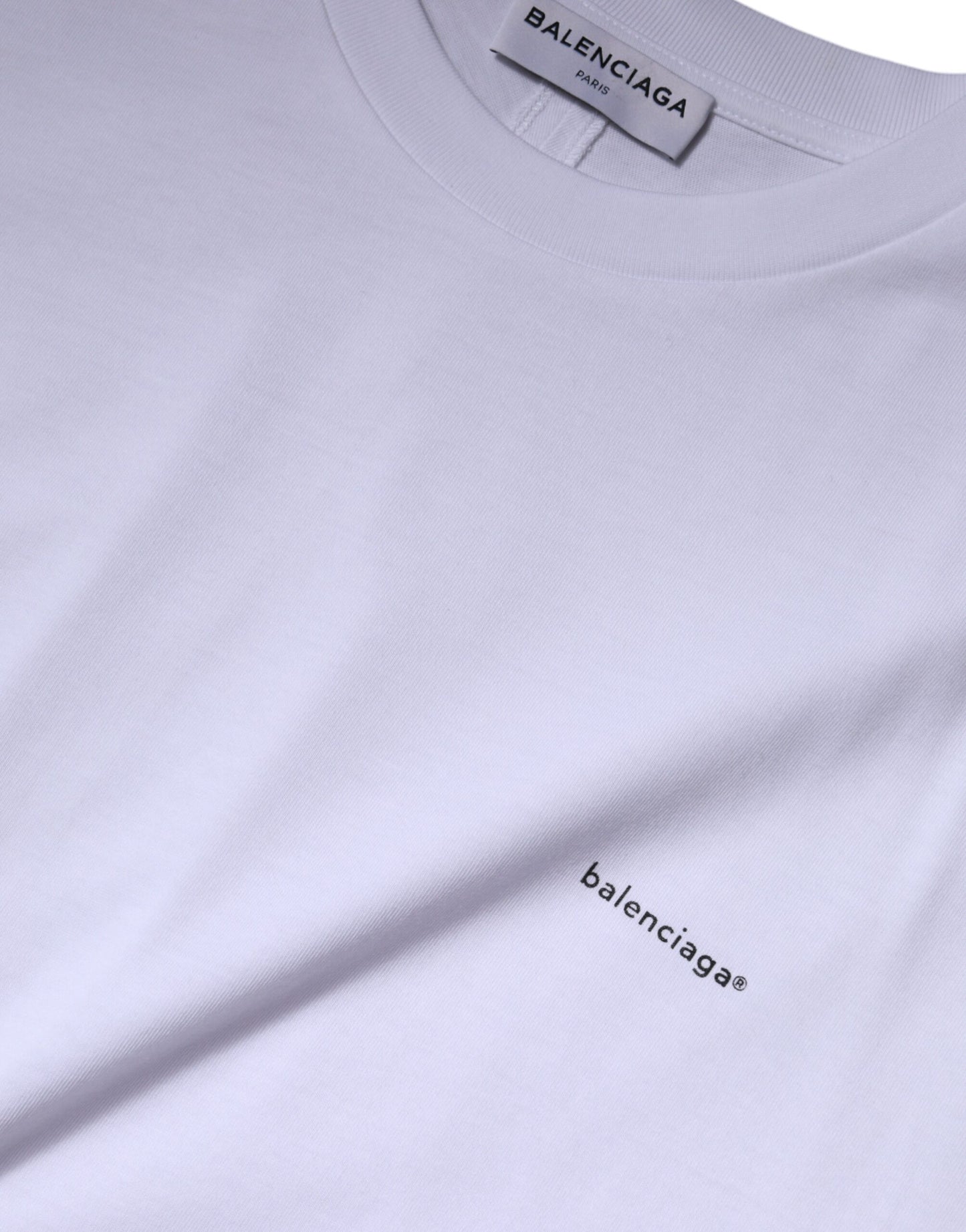 Balenciaga White Logo Cotton Crew Neck Short Sleeves T-shirt $894.00 Balenciaga Luzworld