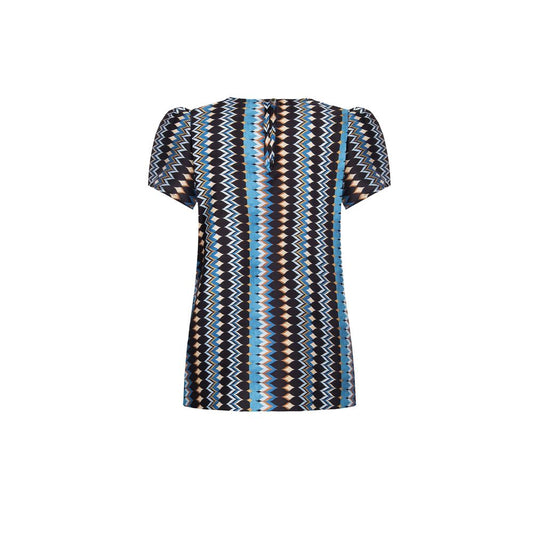 Rinascimento Turquoise Polyester Blouse $167.00 Rinascimento Luzworld