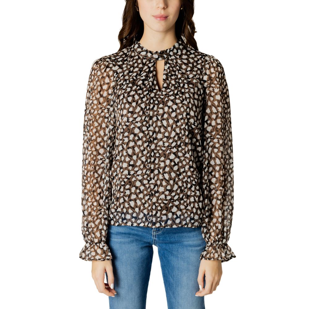Vila Clothes Black Recycled Polyester Blouse $120.00 Vila Clothes Luzworld