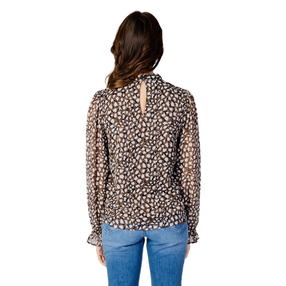 Vila Clothes Black Recycled Polyester Blouse $120.00 Vila Clothes Luzworld
