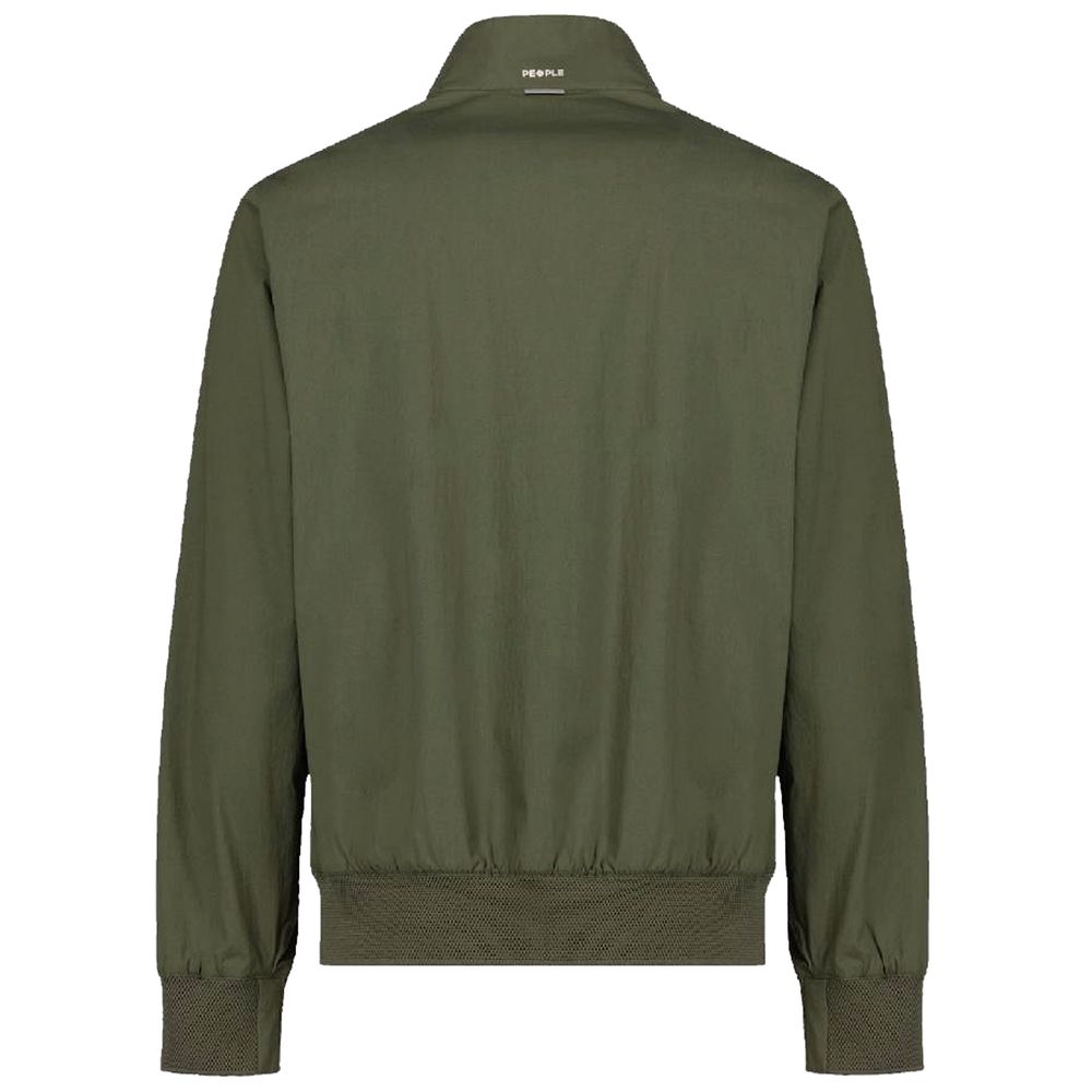 People Of Shibuya Green Cotton Men Bomber Jacket $638.00 People Of Shibuya Luzworld