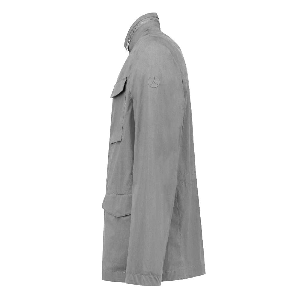 People Of Shibuya Gray Cotton Men Jacket $726.00 People Of Shibuya Luzworld