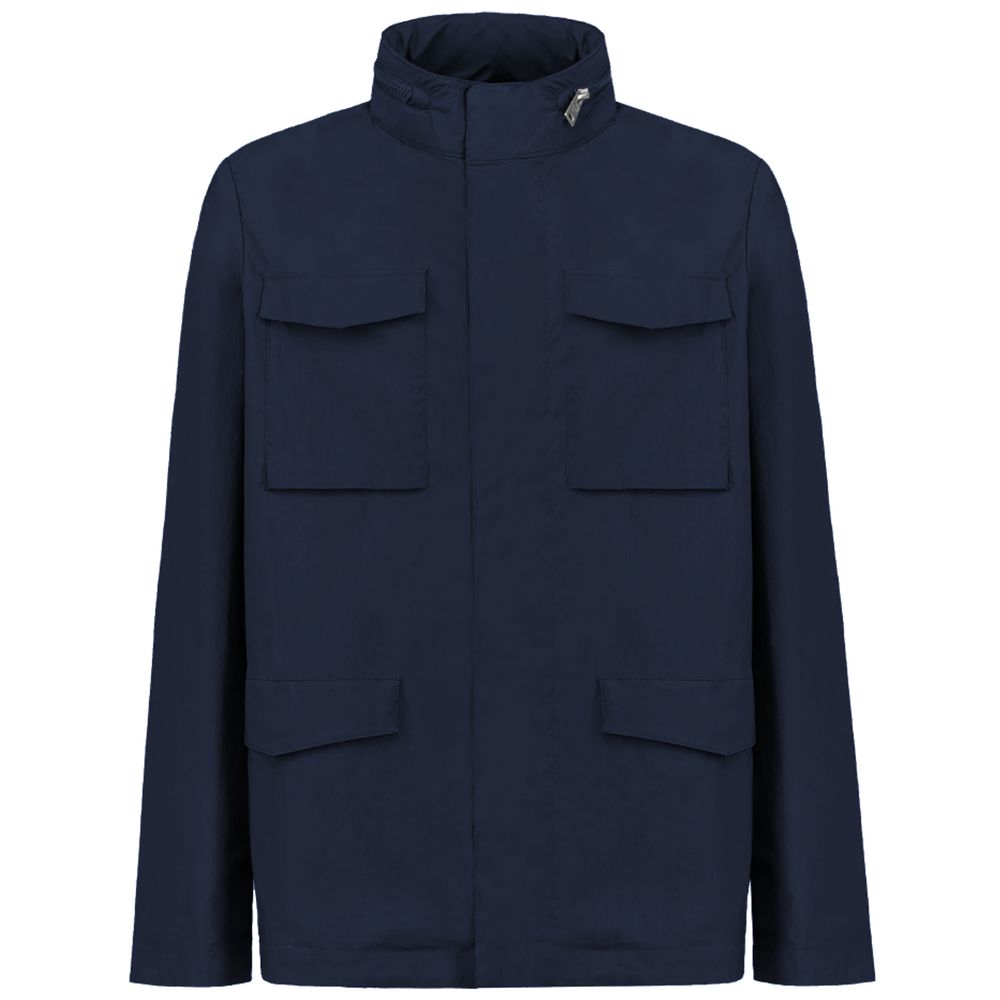 People Of Shibuya Blue Cotton Men's Jacket $726.00 People Of Shibuya Luzworld