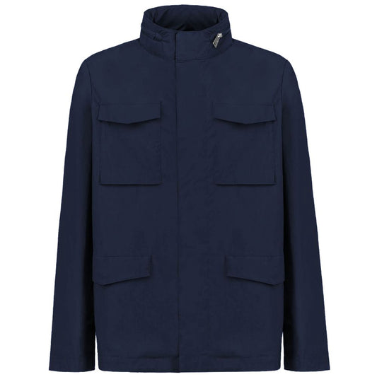 People Of Shibuya Blue Cotton Men's Jacket $726.00 People Of Shibuya Luzworld