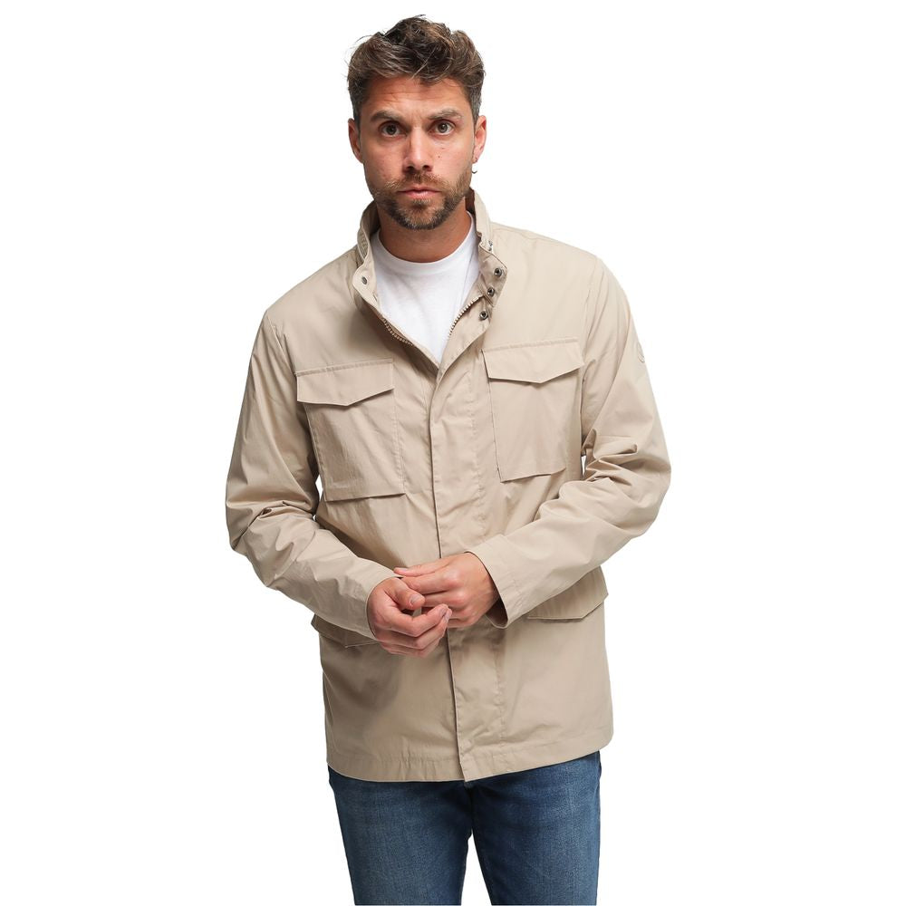 People Of Shibuya Beige Cotton Men Jacket $726.00 People Of Shibuya Luzworld