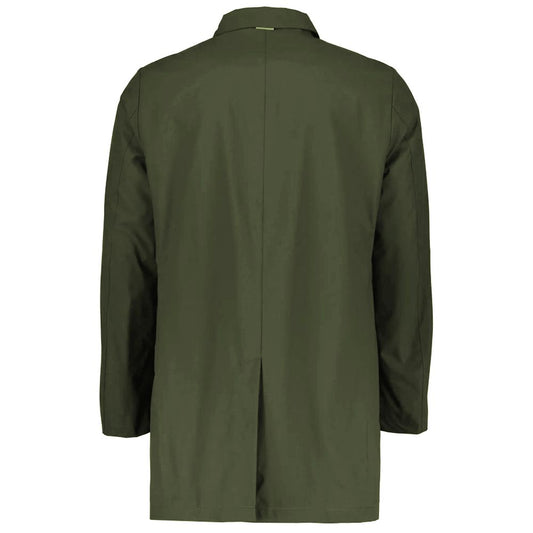 People Of Shibuya Green Recycled Polyester Men's Trench Coat $778.00 People Of Shibuya Luzworld