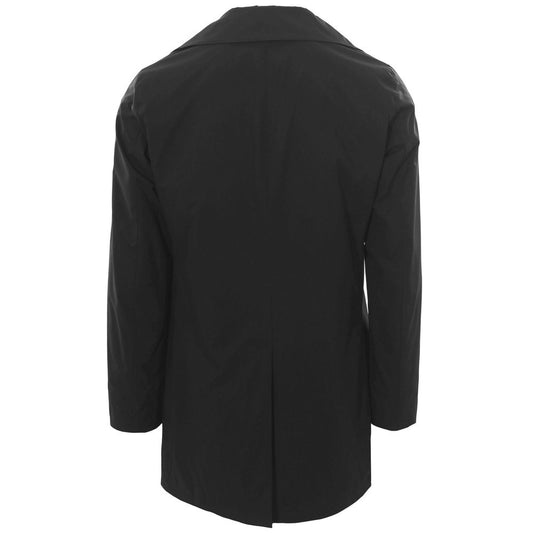 People Of Shibuya Black Recycled Polyester Men Trench Coat $778.00 People Of Shibuya Luzworld