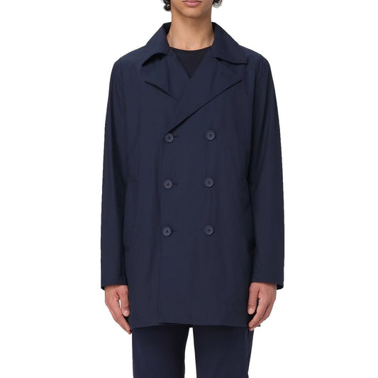 People Of Shibuya Blue Recycled Polyester Men Jacket $778.00 People Of Shibuya Luzworld