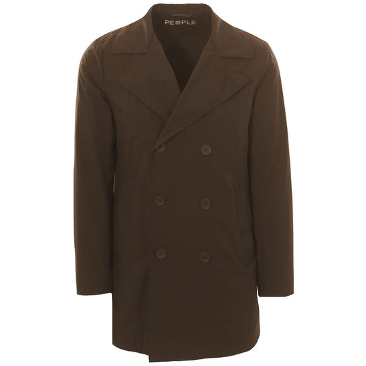 People Of Shibuya Brown Recycled Polyester Men Jacket $778.00 People Of Shibuya Luzworld
