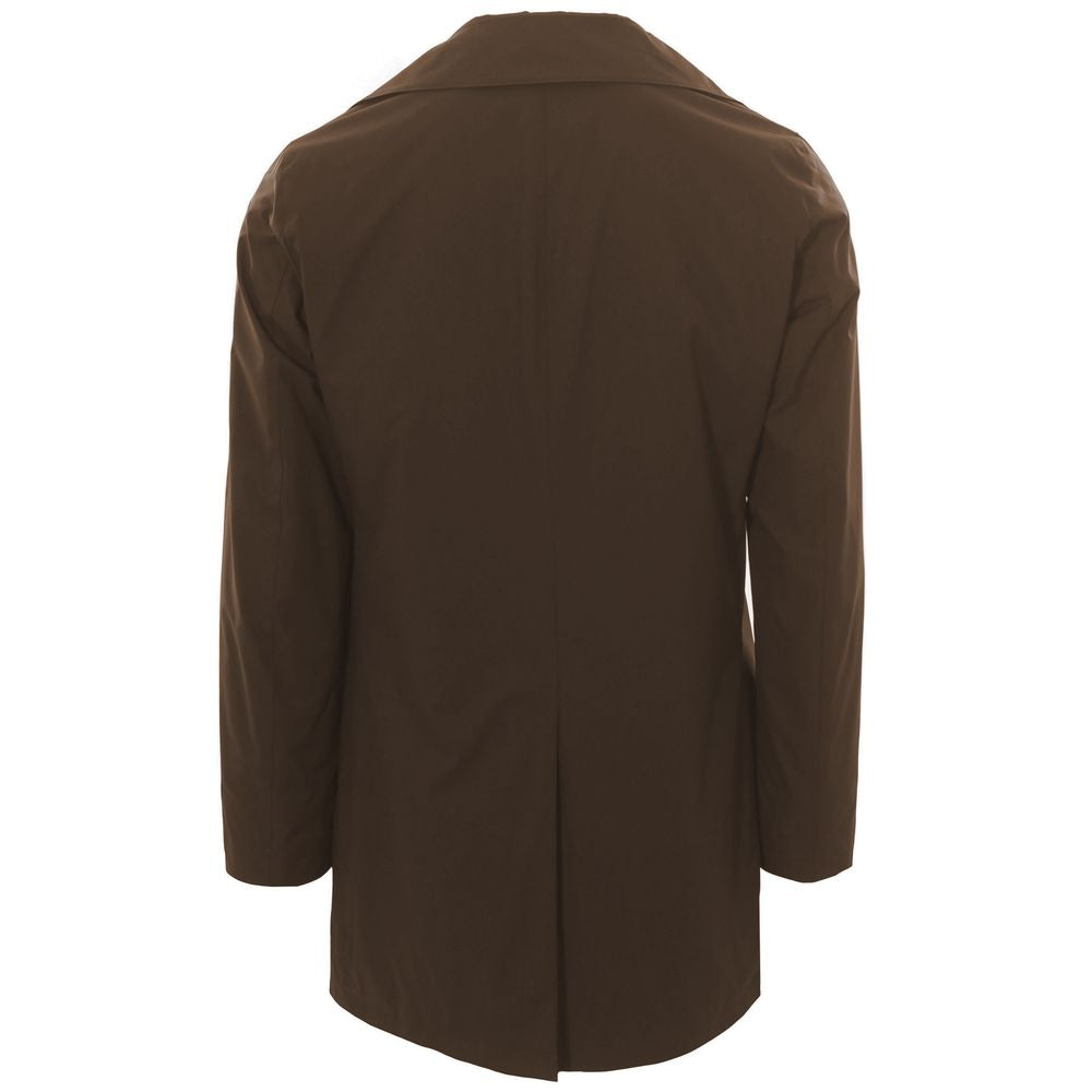 People Of Shibuya Brown Recycled Polyester Men Jacket $778.00 People Of Shibuya Luzworld