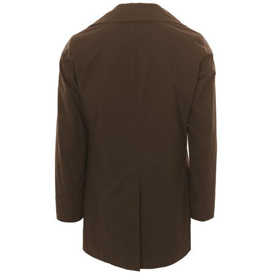 People Of Shibuya Brown Recycled Polyester Men Jacket $778.00 People Of Shibuya Luzworld