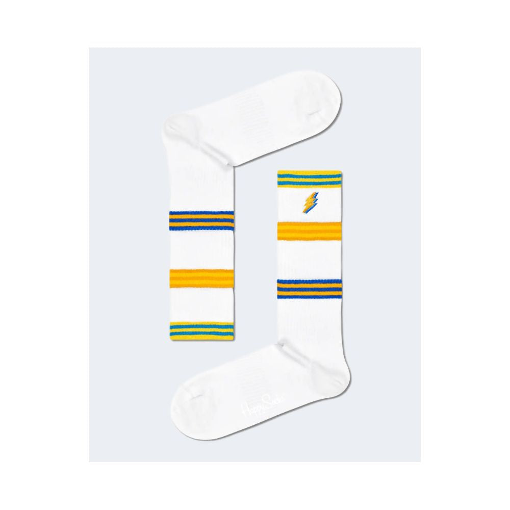 Happy Socks White Cotton Sock $95.00 Happy Socks Luzworld