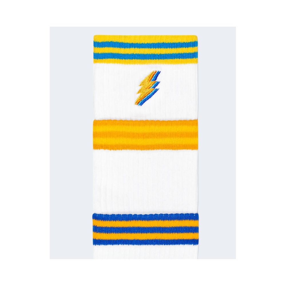 Happy Socks White Cotton Sock $95.00 Happy Socks Luzworld