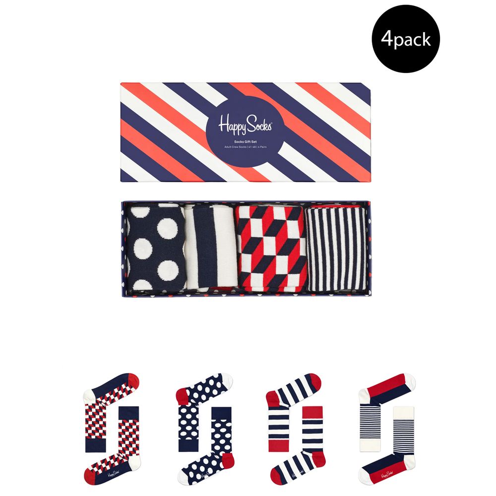 Happy Socks Blue Cotton Sock $135.00 Happy Socks Luzworld
