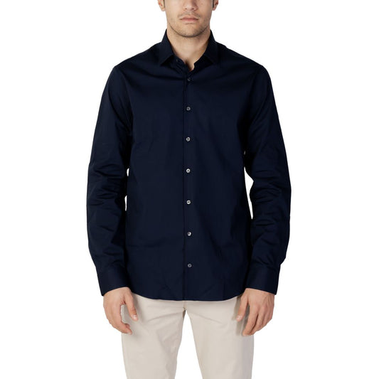 Calvin Klein Blue Cotton Shirt $187.00 Calvin Klein Luzworld