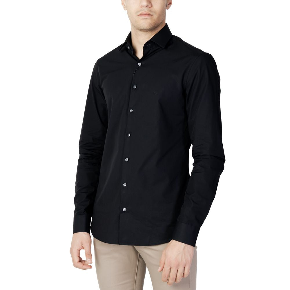 Calvin Klein Black Cotton Shirt $187.00 Calvin Klein Luzworld