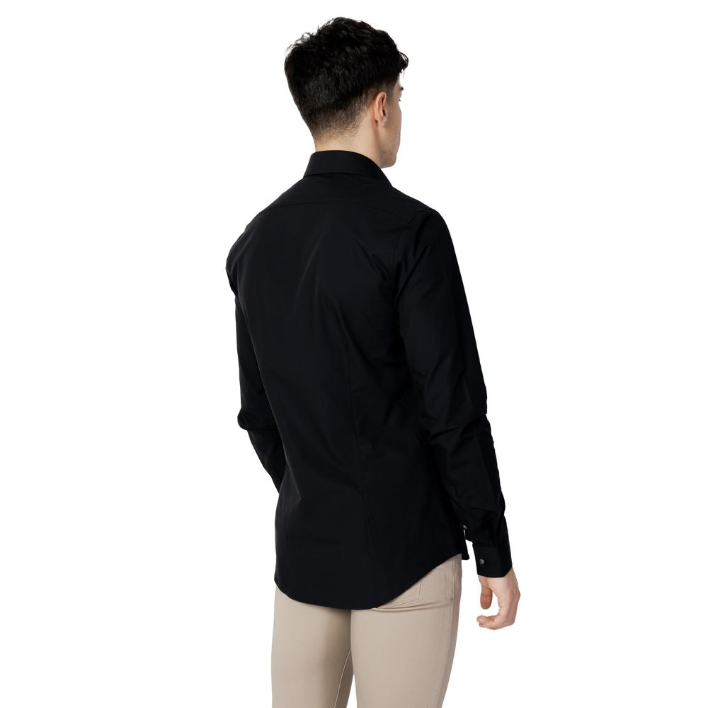 Calvin Klein Black Cotton Shirt $187.00 Calvin Klein Luzworld