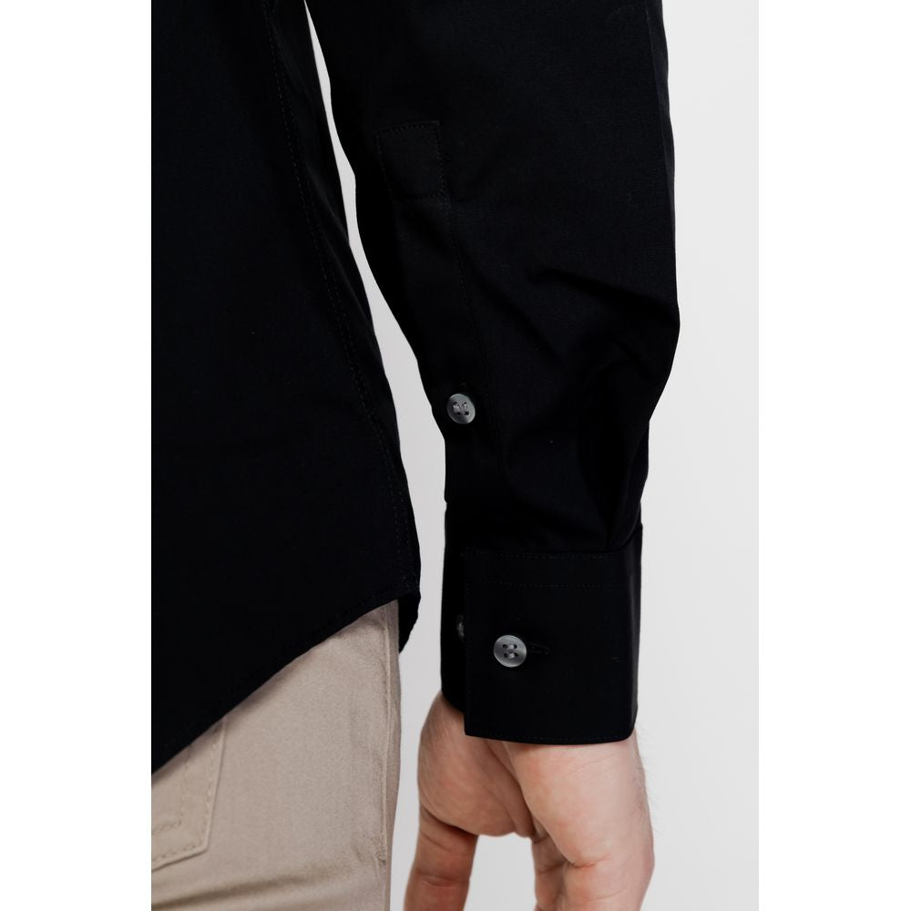 Calvin Klein Black Cotton Shirt $187.00 Calvin Klein Luzworld