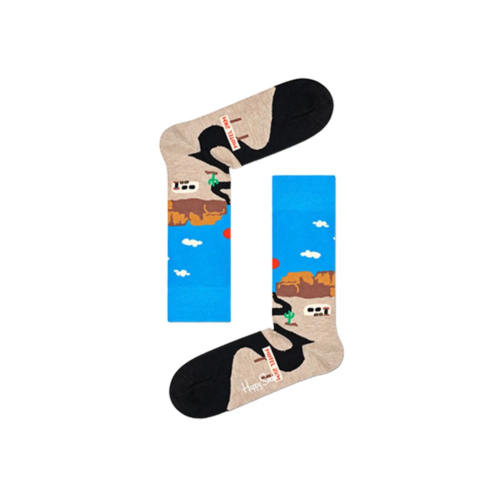 Happy Socks Blue Cotton Sock $94.00 Happy Socks Luzworld