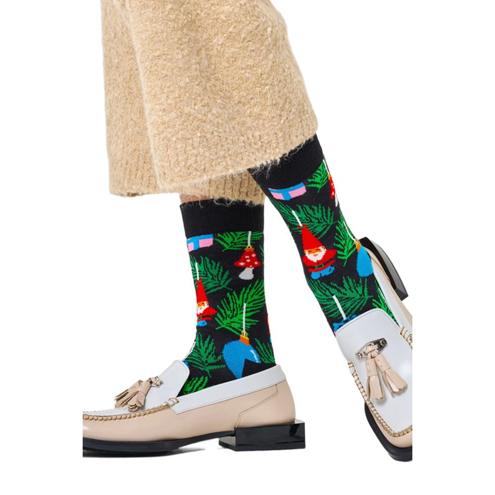 Happy Socks Black Cotton Sock $94.00 Happy Socks Luzworld
