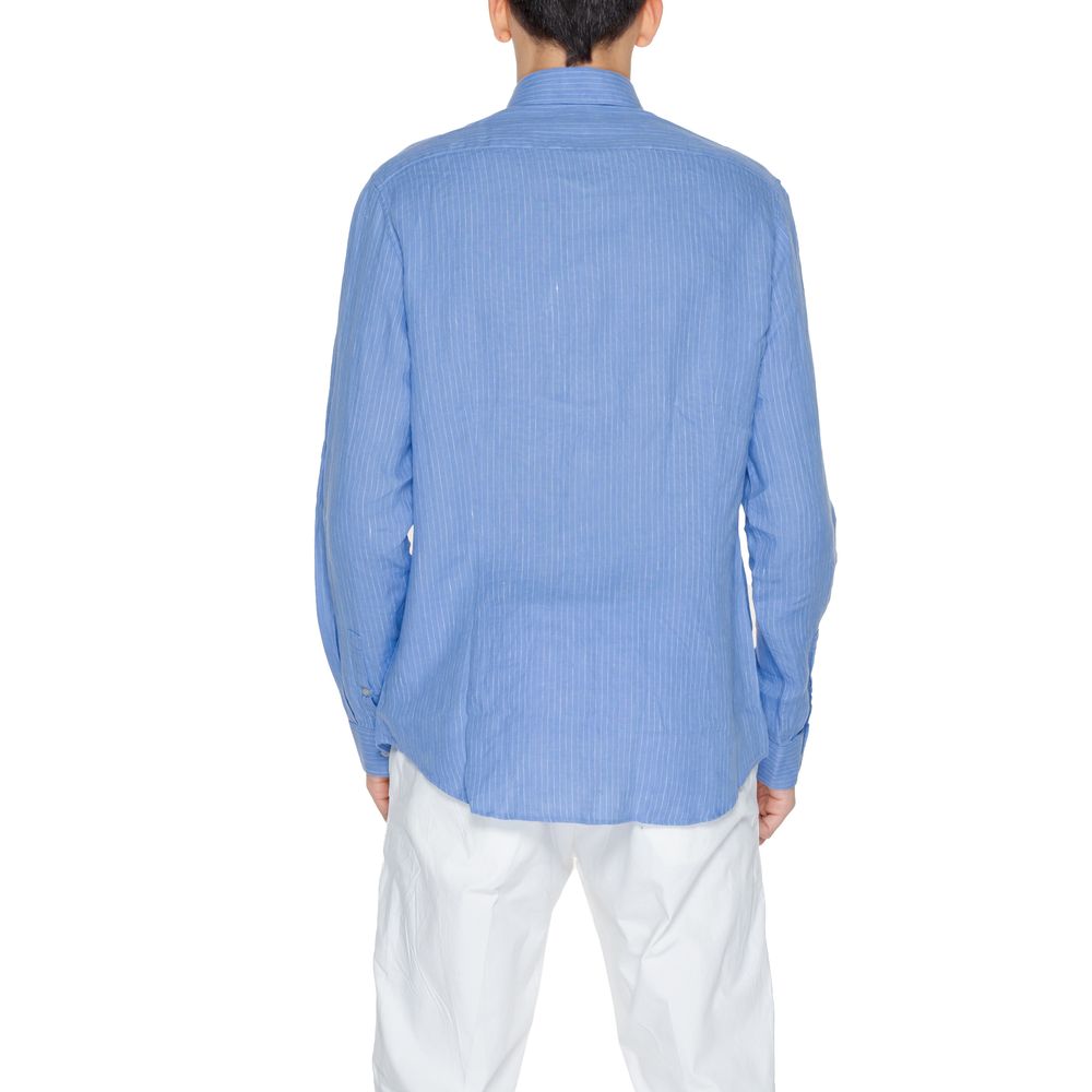 Calvin Klein Blue Linen Shirt $230.00 Calvin Klein Luzworld