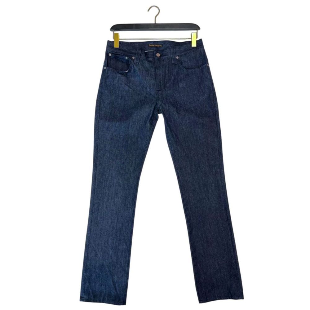 Nudie Jeans Blue Cotton Men Jeans $226.00 Nudie Jeans Luzworld
