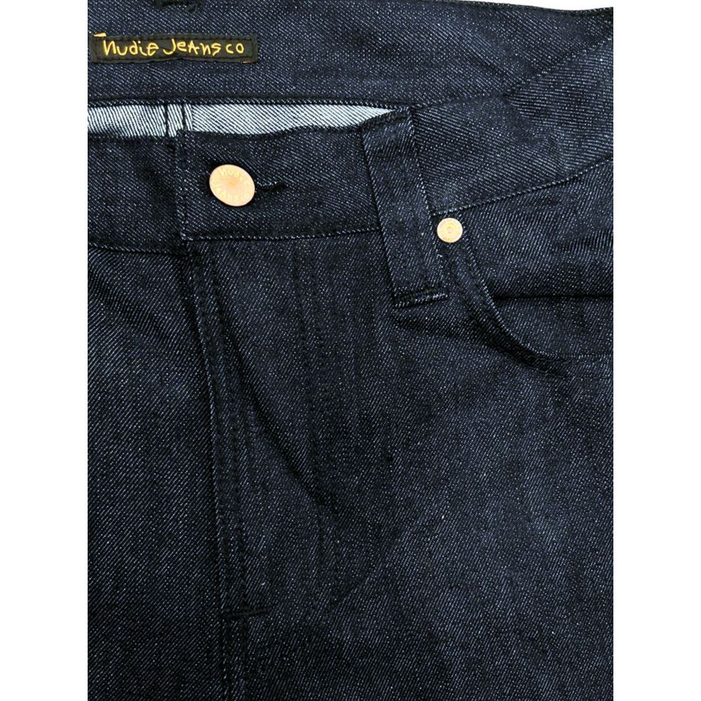 Nudie Jeans Blue Cotton Men Jeans $226.00 Nudie Jeans Luzworld