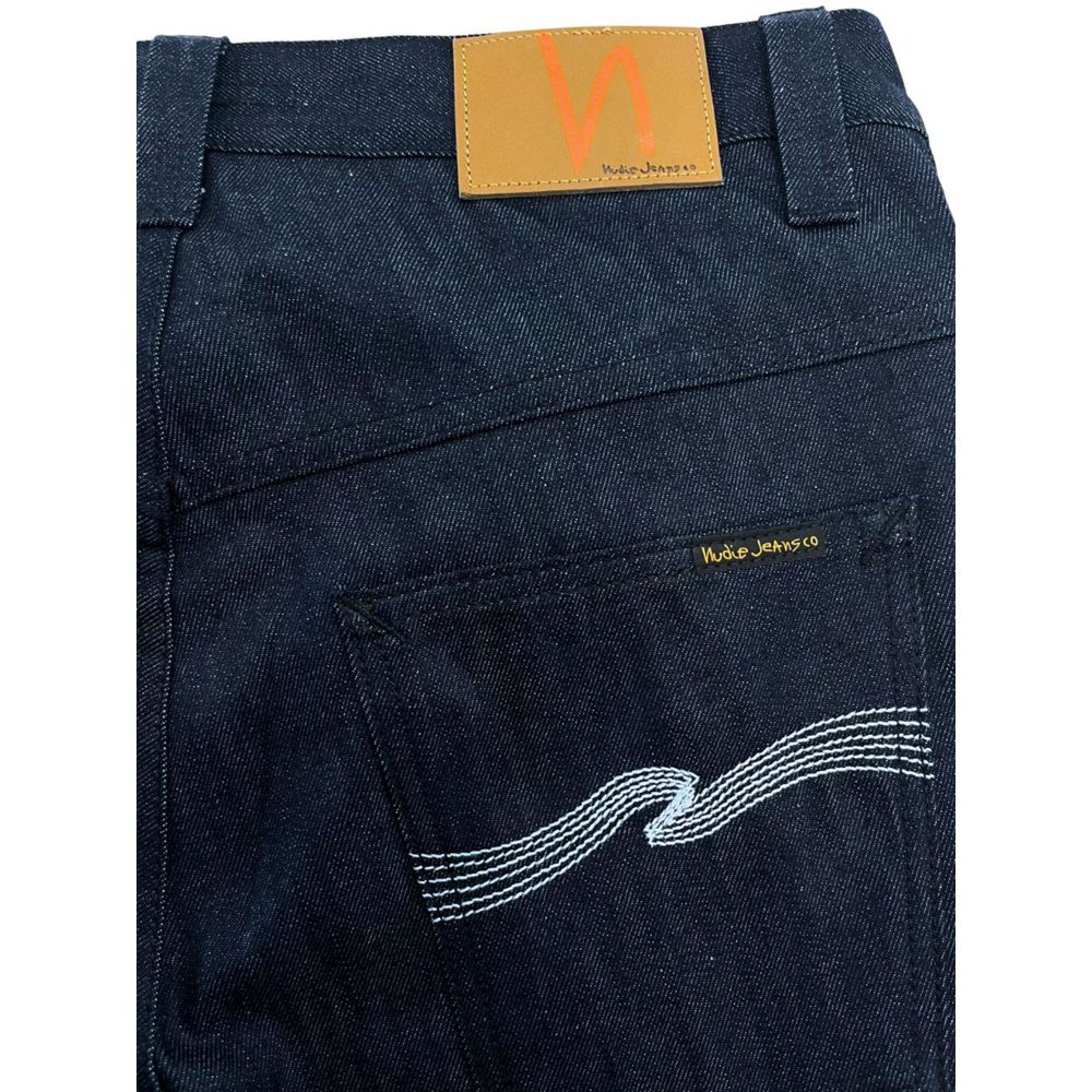 Nudie Jeans Blue Cotton Men Jeans $226.00 Nudie Jeans Luzworld