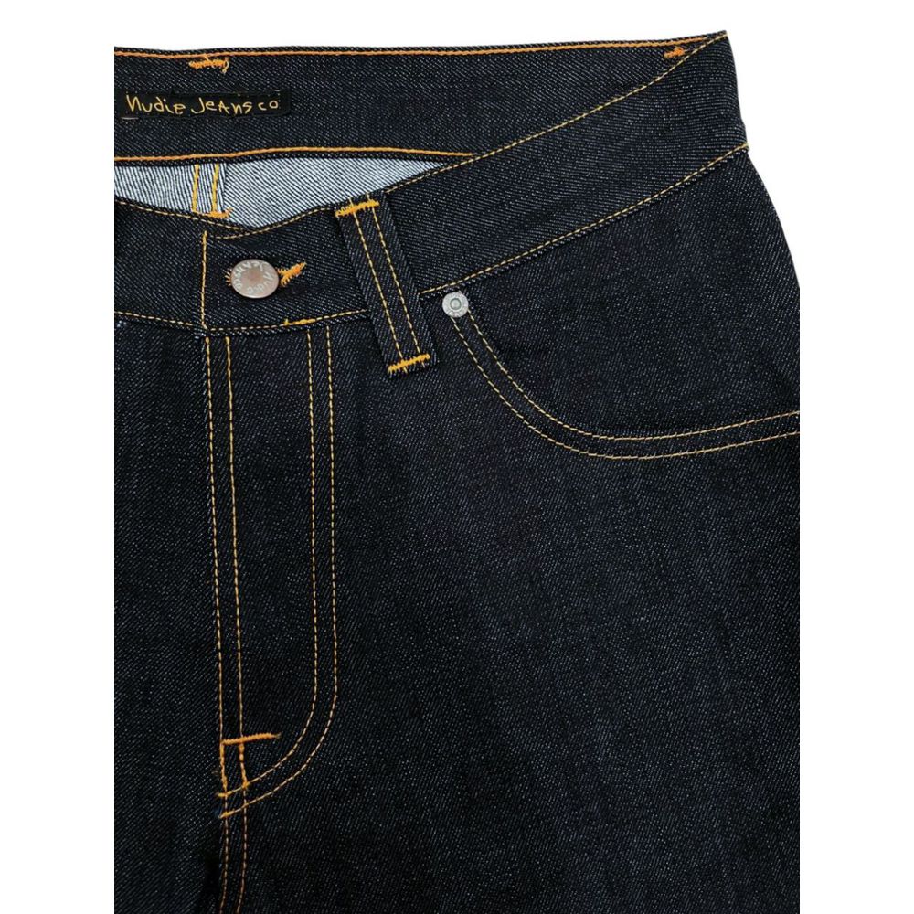 Nudie Jeans Blue Cotton Men Jeans $220.00 Nudie Jeans Luzworld