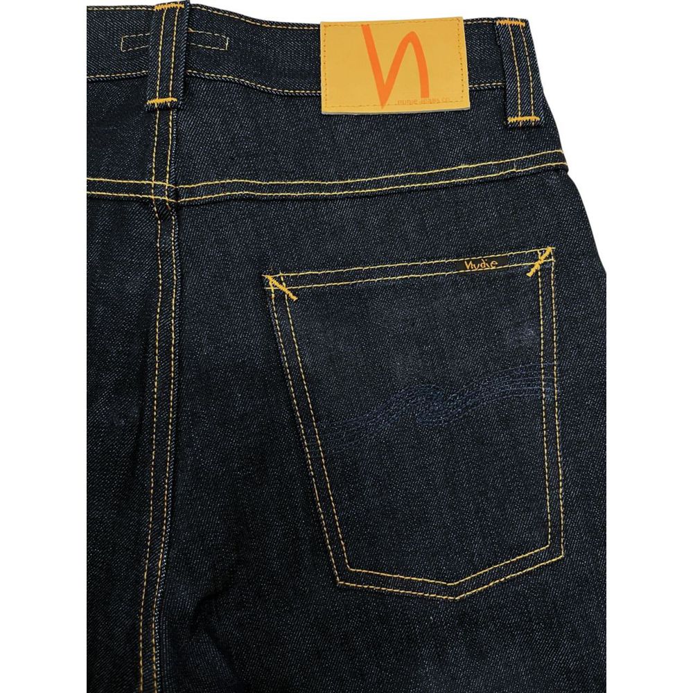 Nudie Jeans Blue Cotton Men Jeans $220.00 Nudie Jeans Luzworld