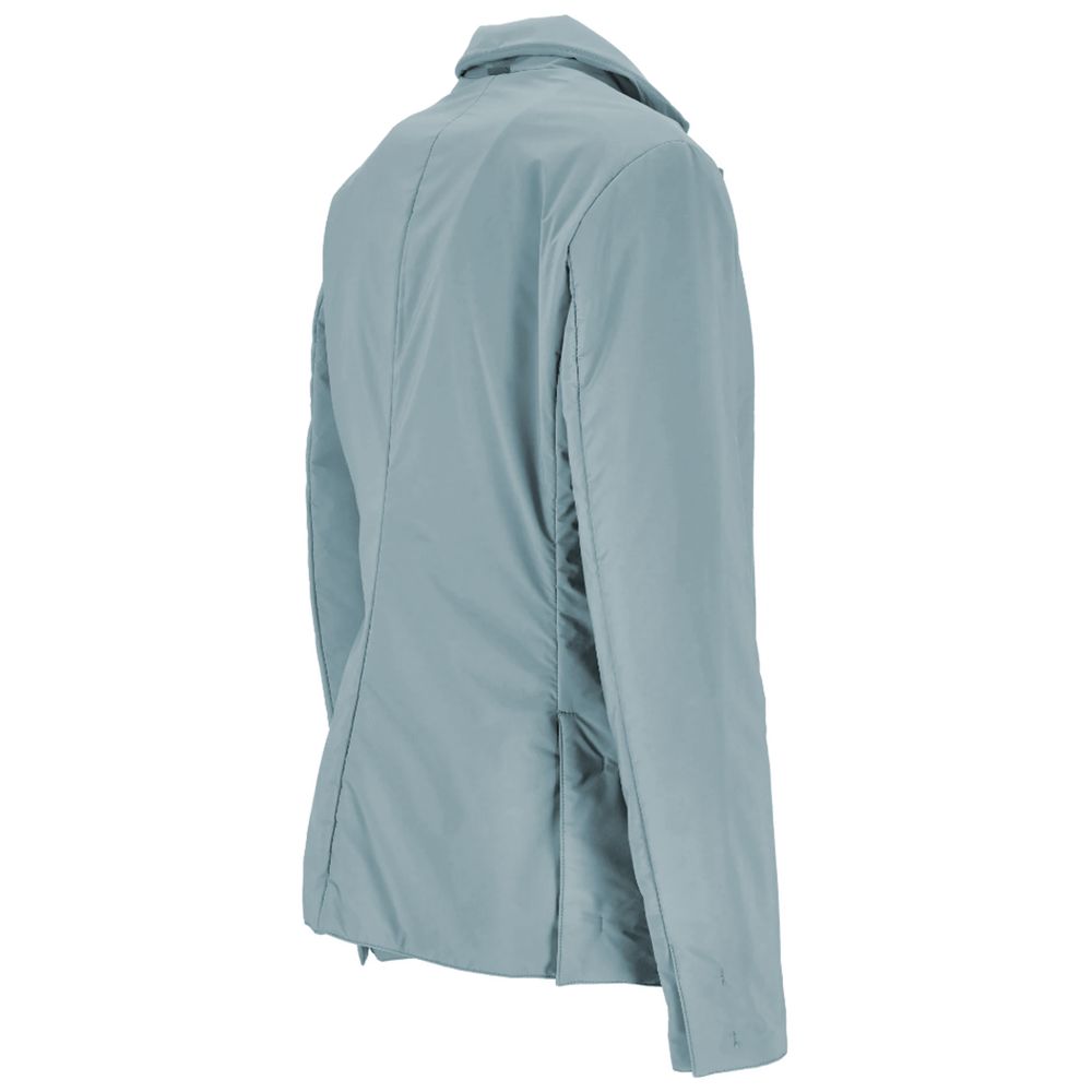 People Of Shibuya Light Blue Polyester Women Jacket $612.00 People Of Shibuya Luzworld