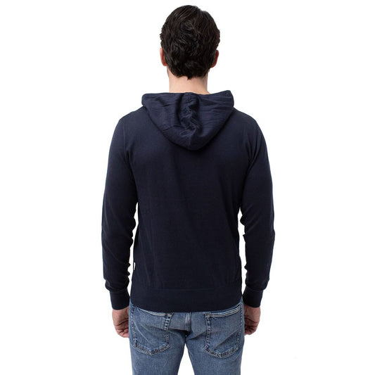 People Of Shibuya Blue Cotton Men Hoodie $493.00 People Of Shibuya Luzworld