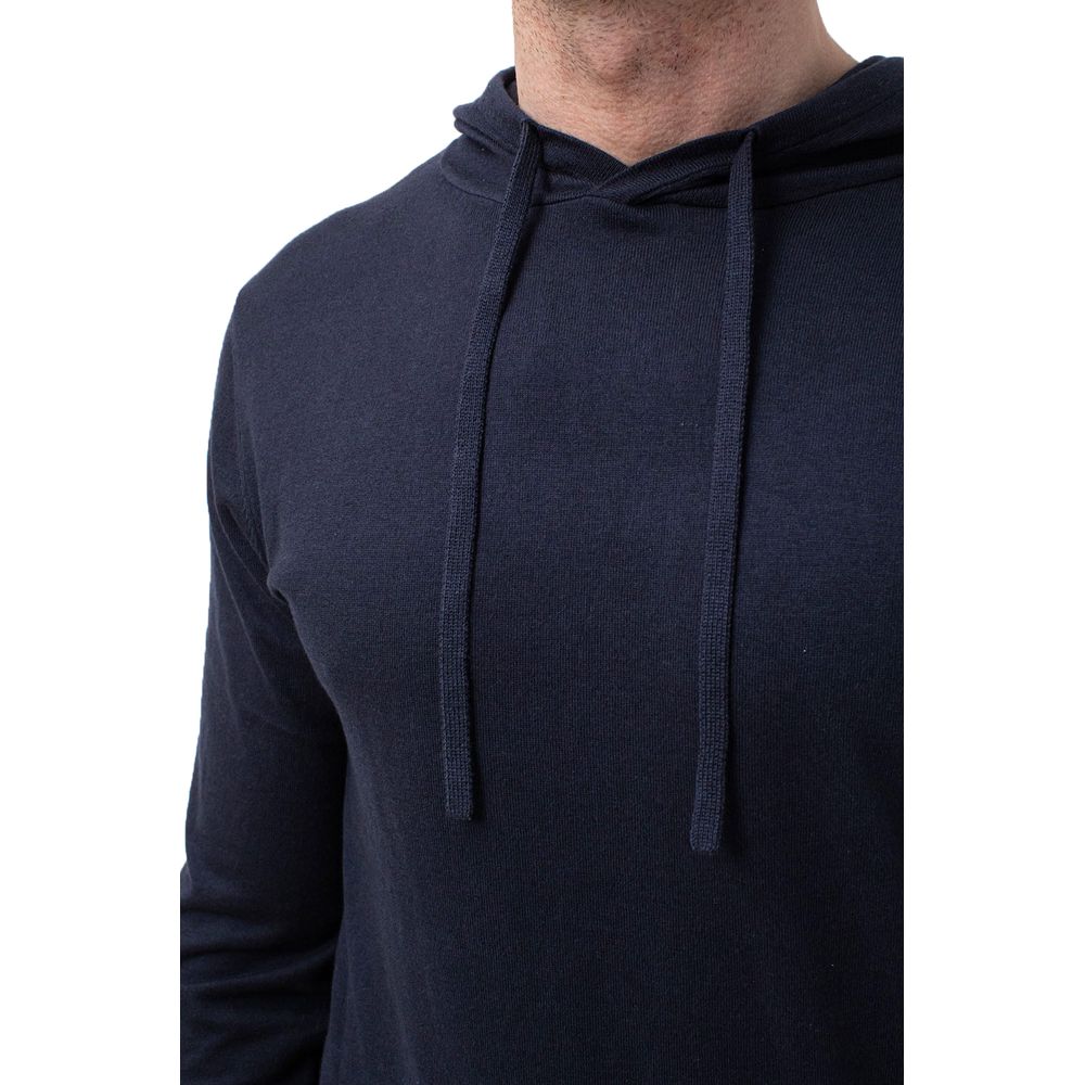 People Of Shibuya Blue Cotton Men Hoodie $493.00 People Of Shibuya Luzworld