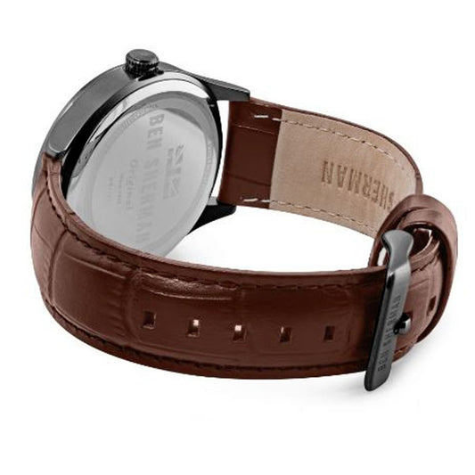 Ben Sherman Brown Leather Watch $178.00 Ben Sherman Luzworld