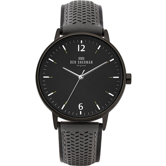 Ben Sherman Black Leather Watch $173.00 Ben Sherman Luzworld