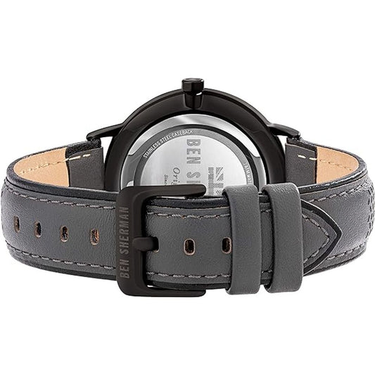 Ben Sherman Black Leather Watch $173.00 Ben Sherman Luzworld