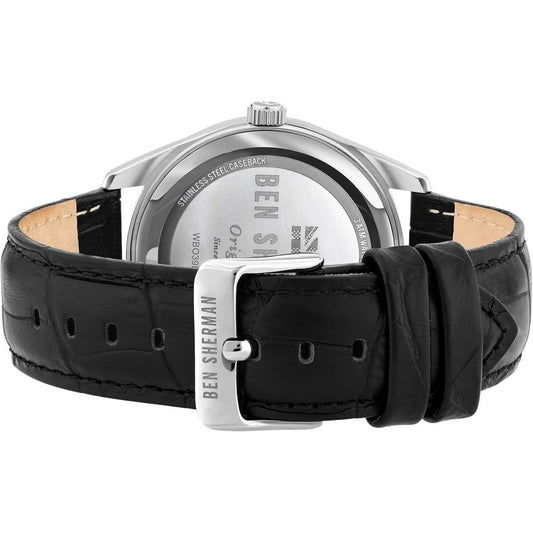 Ben Sherman Black Leather Watch $185.00 Ben Sherman Luzworld