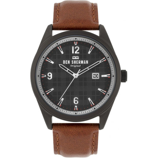 Ben Sherman Brown Leather Watch $173.00 Ben Sherman Luzworld