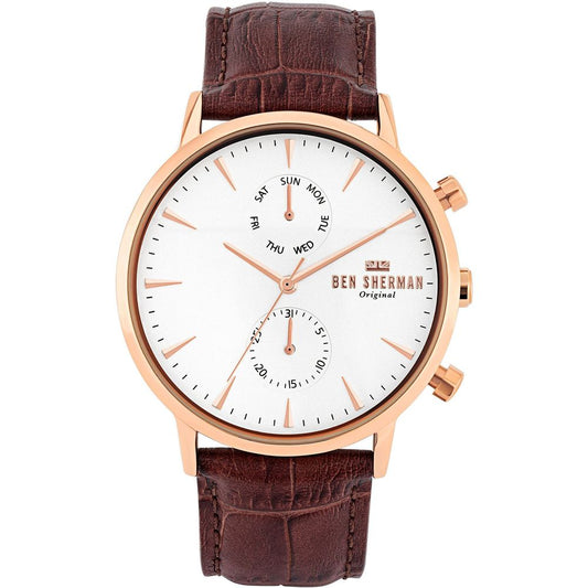 Ben Sherman Brown Leather Watch $197.00 Ben Sherman Luzworld