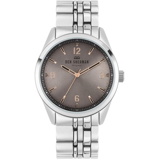Ben Sherman Gray Stainless Steel Watch $173.00 Ben Sherman Luzworld