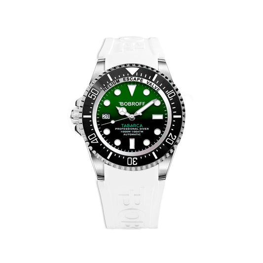Bobroff White Synthetic Watch $2244.00 Bobroff Luzworld