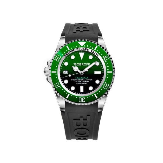 Bobroff Black Rubber Watch $2244.00 Bobroff Luzworld