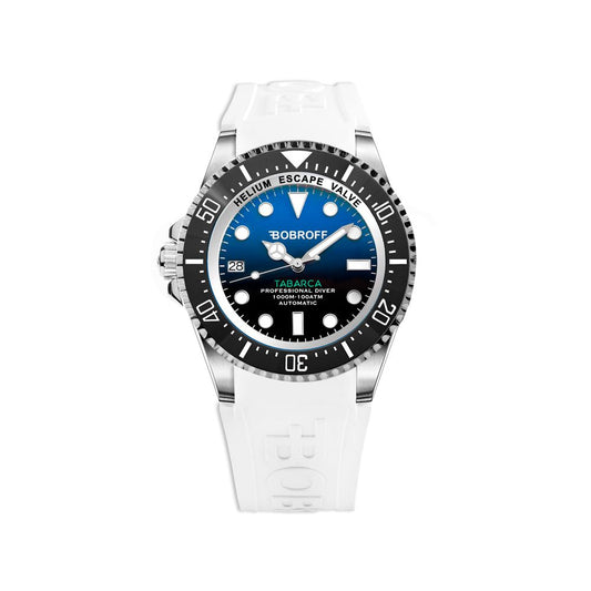 Bobroff White Rubber Watch $2244.00 Bobroff Luzworld
